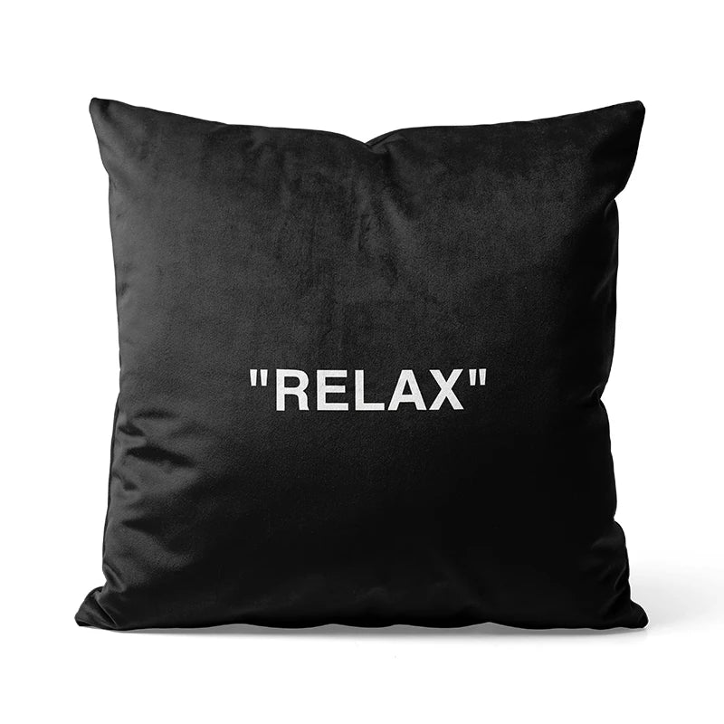 Almohada Off White - "Relax" – Estilo Moderno y Comodidad para Tu Espacio 🤍✨
