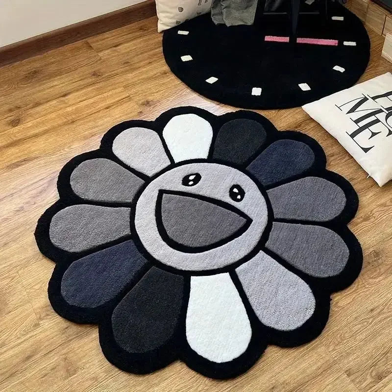 Alfombra de Girasol Sonriente – Alegría y Color para tu Espacio 🌻😊