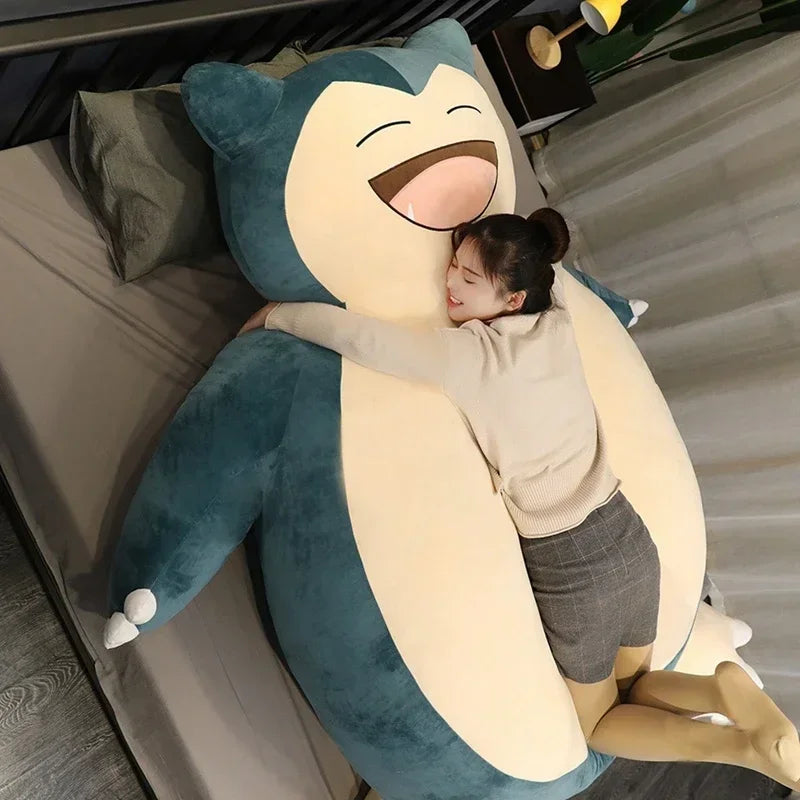 Peluche Gigante de Snorlax – Kawaii y Suave para Decoración y Regalos 🌟💤