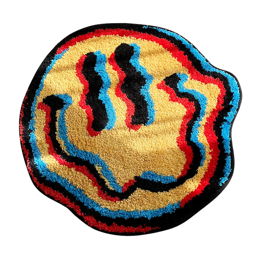 Alfombra Trippy de Sonrisa – Un Toque Vibrante y Alegre para tu Espacio 🌈😊